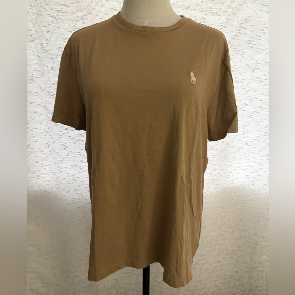 Polo by Ralph Lauren Men's Brown T-Shirt EUC
